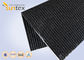 0.8mm Black Stainless Steel Wire Reinforced Pu Coated Intumescing Fire Barriers Fabric