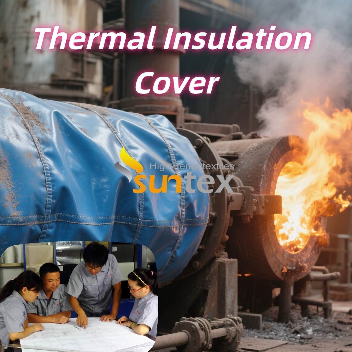 Silicone Rubber Coated Thermal Insulation Fabric for Customizable ...