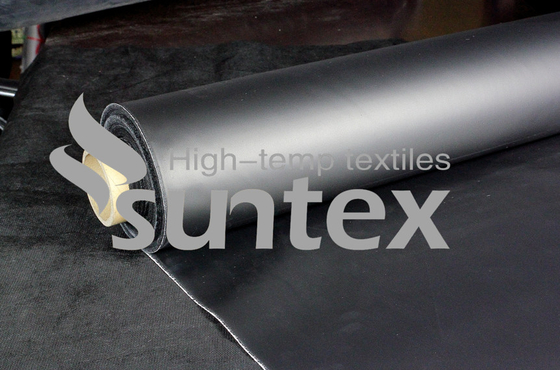 Fire retardant, insulation Flexible Duct Coated Fiberglass Fabric Coated With Neoprene Rubber Black