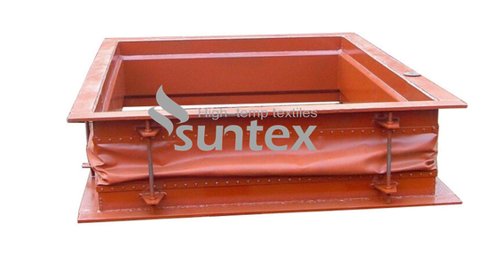Flexible Expansion Joint Siliciate Coated Fiberglass Cloth With Wire Reinforced Glass Fabric