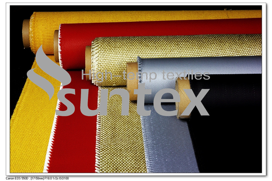 Weatherproof High performance textiles Silicone coated glass fabrics for Insulation blankets, covers, mattress and pad