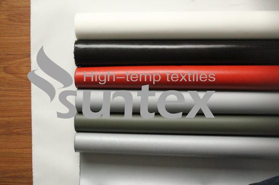 High-temperature silicone coated glass fabric Good light, UV, and oxidation resistance for Welding protection