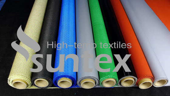 High-temperature silicone coated glass fabric Good light, UV, and oxidation resistance for Welding protection