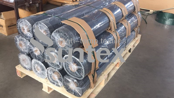 Silver Grey Silicone Coated Fiberglass Fabric For Fireproof Removable Insulation Blankets