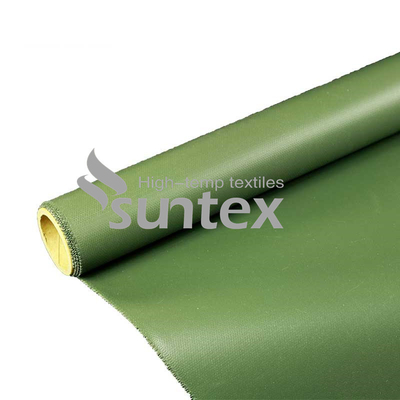 Heat Insulation Fiberglass Fabric High Temperature Silicone Coated