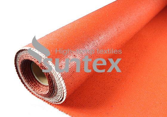 4H Satin Weave type Silicone Coated Silica Fiberglass Fabric Fire Resistant
