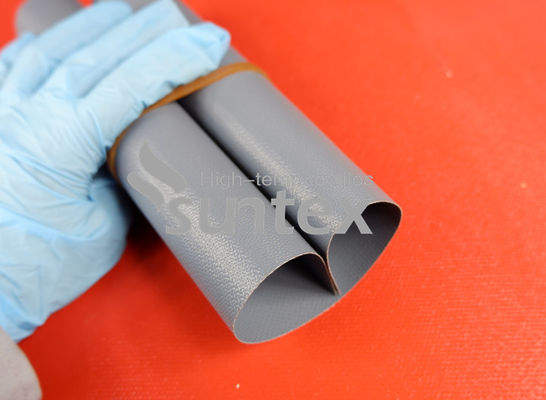 Wholesale PTFE Coated Fiberglass Fabric with High Temperature Resistance and 550℃ Temperature Resistance in Silver Grey Color