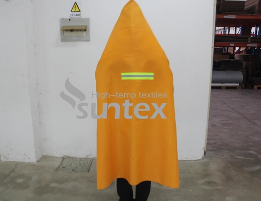 Fireproof Cloak, Fireproof Cape, Fireproof Hooded Cloak, Fire Emergency Survival Safety Blanket Full Body Protection