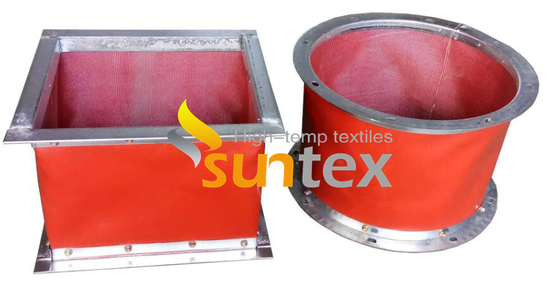 Flexible Thermal Fireproof Material Pu Coated Fiberglass Fabric flexible duct connector