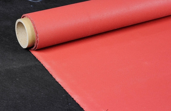 Heat Resistant Silicone Rubber Coated  Glass Fibre Fabric High Strength Fibreglass Fabric