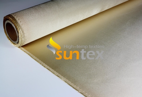 0.7mm Fire Retardant High Silica Rubber Fiber Glass Cloth