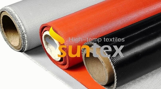 Thermal Fireproof Silicone Coated Glass Fiber Fabric For Fire Welding Blanket