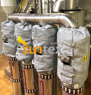 Factory Wholesale Removable and Reusable Soft Heat Insulation Cover High Temperature Fiberglass Insulation Jacket