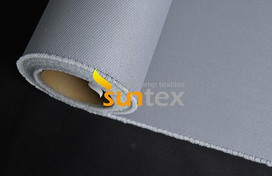 Heat Resistant Fireproof Curtains Insulating Thermal Conductivity Silicone Rubber Coated Fibergla