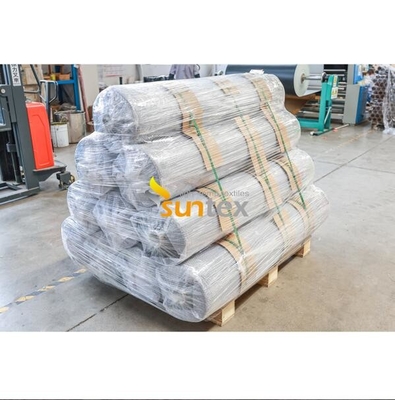 Silicone Rubber Coated Fiberglass Fabric On Single Side For Smoke And Fire Curtain