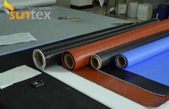 High Temperature Resistant expansion joint Colorful Silicone Rubber Coated Fiberglass Fabric