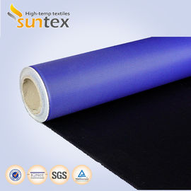 Thermal Insulation Fireproof Fiberglass Silicone Rubber Fabric For Welding Protection