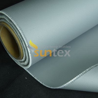 Grey E-Glass Silicone Fiberglass Fabric Fireproof High Temperature Thermal Insulation Silicone Coated Fabric Cloth