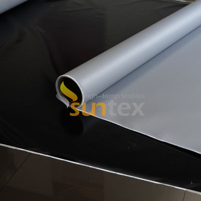 Grey E-Glass Silicone Fiberglass Fabric Fireproof High Temperature Thermal Insulation Silicone Coated Fabric Cloth