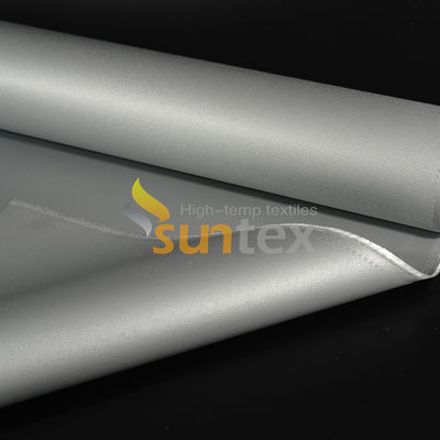 Grey E-Glass Silicone Fiberglass Fabric Fireproof High Temperature Thermal Insulation Silicone Coated Fabric Cloth
