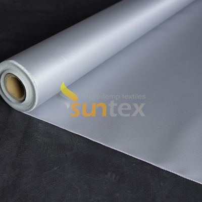 Grey E-Glass Silicone Fiberglass Fabric Fireproof High Temperature Thermal Insulation Silicone Coated Fabric Cloth