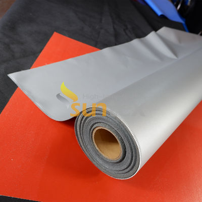 Grey E-Glass Silicone Fiberglass Fabric Fireproof High Temperature Thermal Insulation Silicone Coated Fabric Cloth