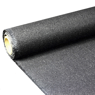 Flame Retardant Material High Temperature Fiberglass Fabric 1mm Graphite Coated Black Fiberglass Fabric