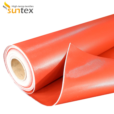 Silicone Coated Fiberglass Fabric Fireproof Heat Resistant 850g/m2