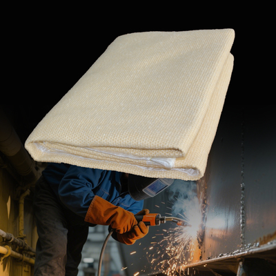 1m x 1m Fiberglass Welding Blanket Fireproof 550C Heat Resistant