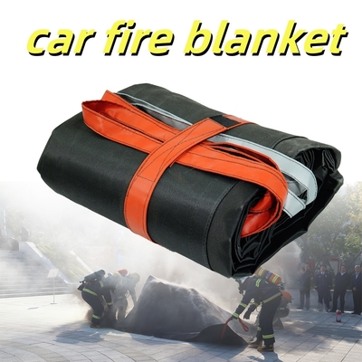 EV Car Fire Blanket Gray 550℃ Thermal Resistance