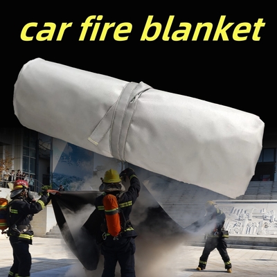 EV Car Fire Blanket Gray 550℃ Thermal Resistance