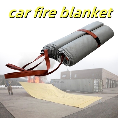 Gray EV Car Fire Blanket with 550℃ Thermal Resistance