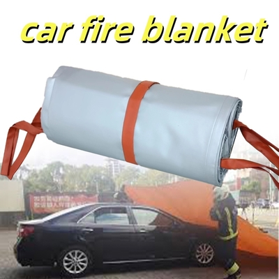 EV Car Fire Blanket Gray 550℃ Thermal Resistance