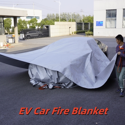 EV Fire Blanket Gray Thermal Resistance for Lithium Battery Fires