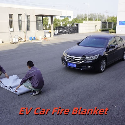 EV Fire Blanket Gray Thermal Resistance for Lithium Battery Fires