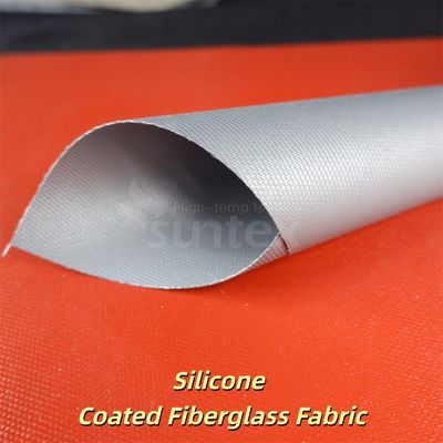 Custom Color Thermal Insulation Fire Resistant Silicone Coated Fiberglass Fabric for High Temperature Applications