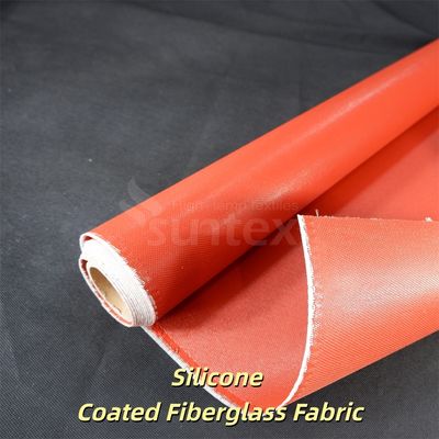 High Temperature Resistant Fireproof Anti-tear Silicone Coated Fiberglass Fabric for Industrial Applications