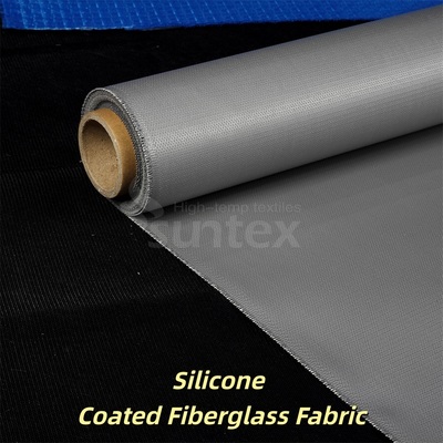 Chemical Proof Silicone Rubber Coated Fiberglass Cloth with 0.3 mm Thickness and 400 g/sqm Weight for Aggressive Environment Linings
