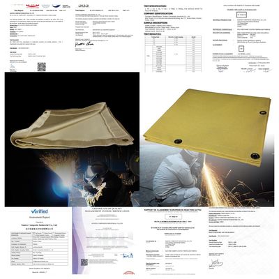 Heavy Duty 100% Fiberglass Welding Blanket - 550°C Heat Resistant & Acrylic Coated Fire Blanket