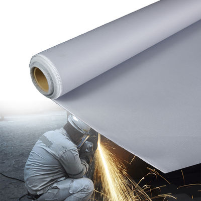 Industrial Splash Proof PU Coated Fiberglass Fabric with 1800C Temperature Resistance and 1m/1.3m/1.5m/1.52m/1.55m Width
