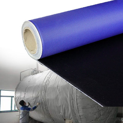 460 g/sqm 0.41 mm Heat-Insulated Fireproof PU Coated Fiberglass Fabric Welding Blanket Up to 1800C