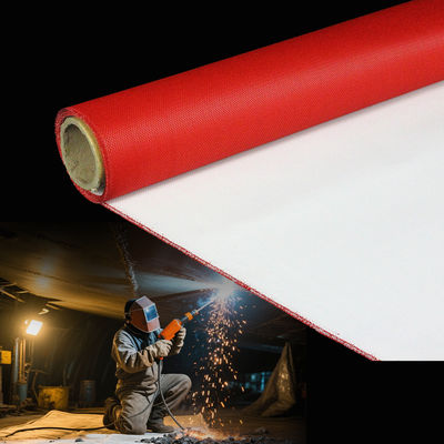 460 g/sqm 0.41 mm Heat-Insulated Fireproof PU Coated Fiberglass Fabric Welding Blanket Up to 1800C
