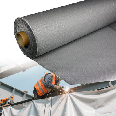 460 g/sqm 0.41 mm Heat-Insulated Fireproof PU Coated Fiberglass Fabric Welding Blanket Up to 1800C