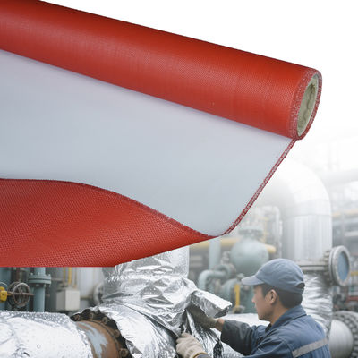 Heat Resistant Welding Blanket with Twill Weave and Oil Solvent Resistant 1m to 1.55m Width PU Coated Fiberglass Fabric