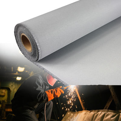 Fireproof PU Coated Fiberglass Fabric with 1m to 1.55m Width Solvent and Oil Resistant Thermal Insulation Material
