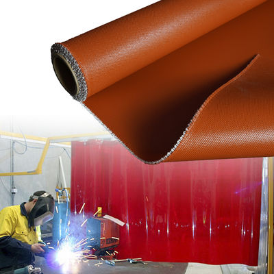 Durable Silicone Coated Fiberglass Fabric with 0.3 mm Thickness 400 g/sqm Weight and 1 / 1.2 / 1.5 meter Width