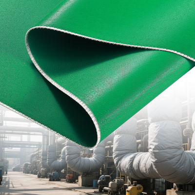 Thermal Insulation Silicone Coated Fiberglass Fabric with Temperature Resistance -50°C to 500°C, 400 g/sqm Weight, and 0.3 mm Thickness