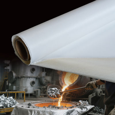 Double Sided Silicone Coated Fiberglass Fabric with 50 m / 100 m Roll Length and Alkali Free Properties for Thermal Insulation
