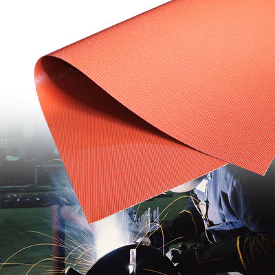 E-Glass Silicone Rubber Coated Fiberglass Cloth with 400 g/sqm Weight and 1.5 Meter Width for Thermal Insulation