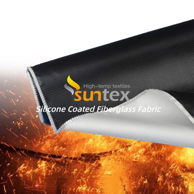 Fireproof and Heat Resistant Silicone Coated Fiberglass Fabric 850g/m2 for High Temperature Protection